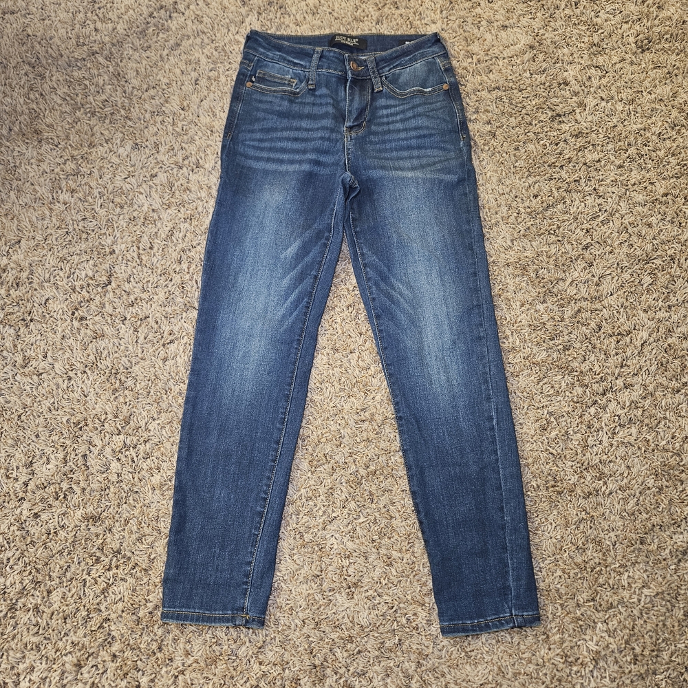 Judy Blue Jeans Womens Size 25 Blue Relaxed Fit Denim Medium Wash JB